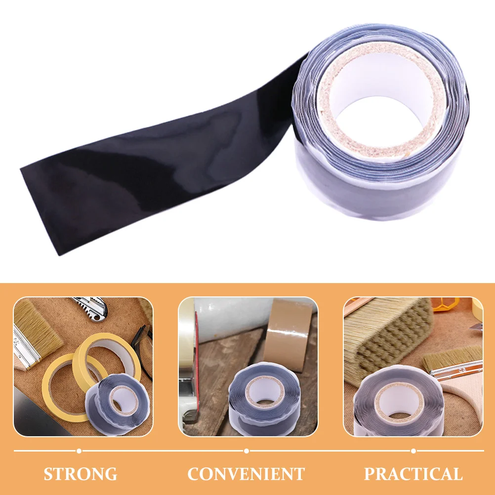 

1 Roll Waterproof Silicone Tape Adhesive High Temperature Resistant Heavy Duty Seal Tape for Automotive Wire Cable Leak Repair