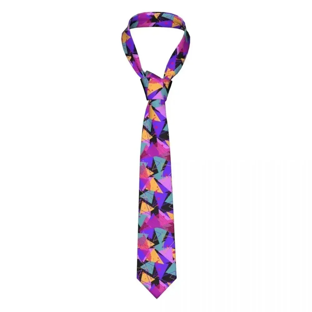 

Mens Tie Classic Skinny Abstract Geometric Neckties Narrow Collar Slim Casual Tie Gift