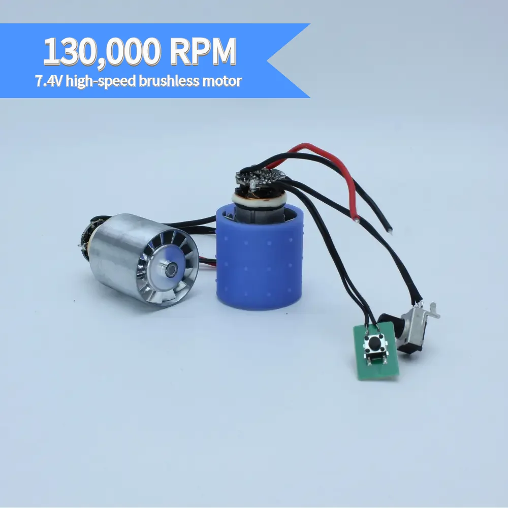 

130000 RPM brushless motor, capable of DIY.For violent fans