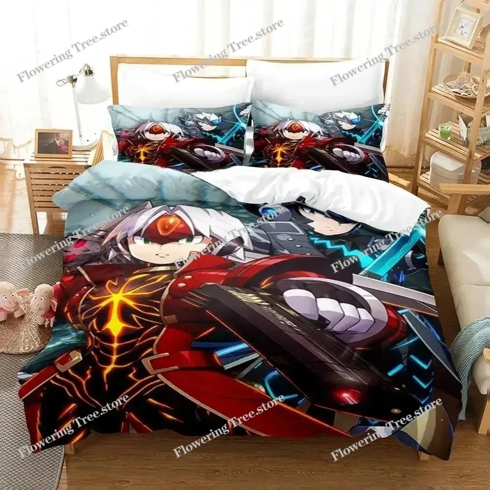 

Mega Man X DiVE Bedding Set Single Twin Full Queen King Size Bed Set Adult Boys Bedroom Duvet cover Sets 3D Anime Bed Sheet Set