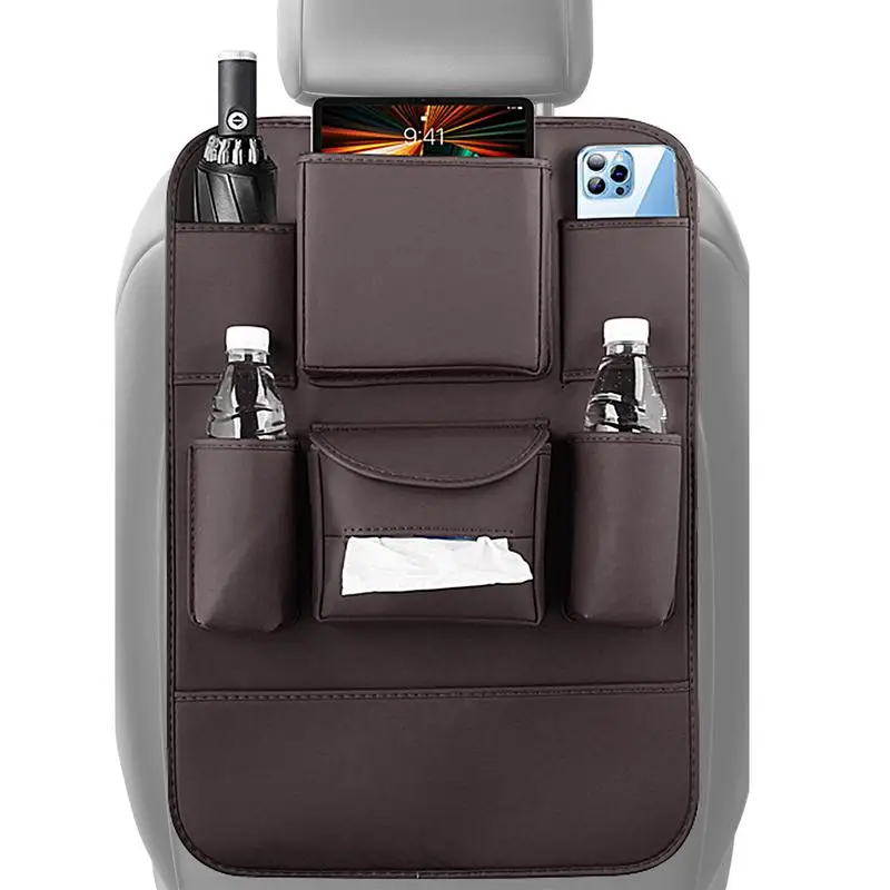 

Car Organizer Back Seat Car Seat Storage Organizer Auto Anti-Kick Mat For Kids Adults Multifunctional Backseat Storage Bag