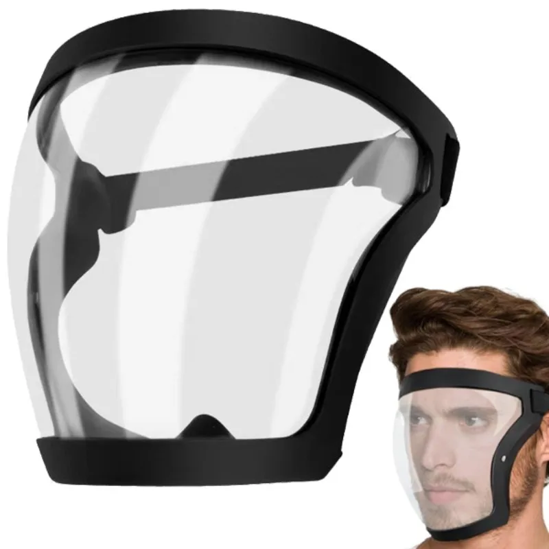 

Motorcycle Mask Splashproof Transparent Facial Protector Face FaceMask Protective Outdoor Safety Mask Head Cover Work Protection