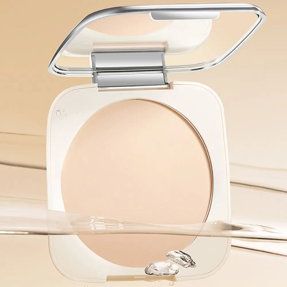 Matte Soft Focus Pressed Powder Waterproof Sweatproof Makeup Setting Pancake Brighten Oil Control Set Up Powder Daily Makeuo