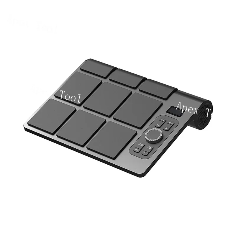 Batería KONIX con función MIDI, batería electrónica recargable, kit de batería de escritorio