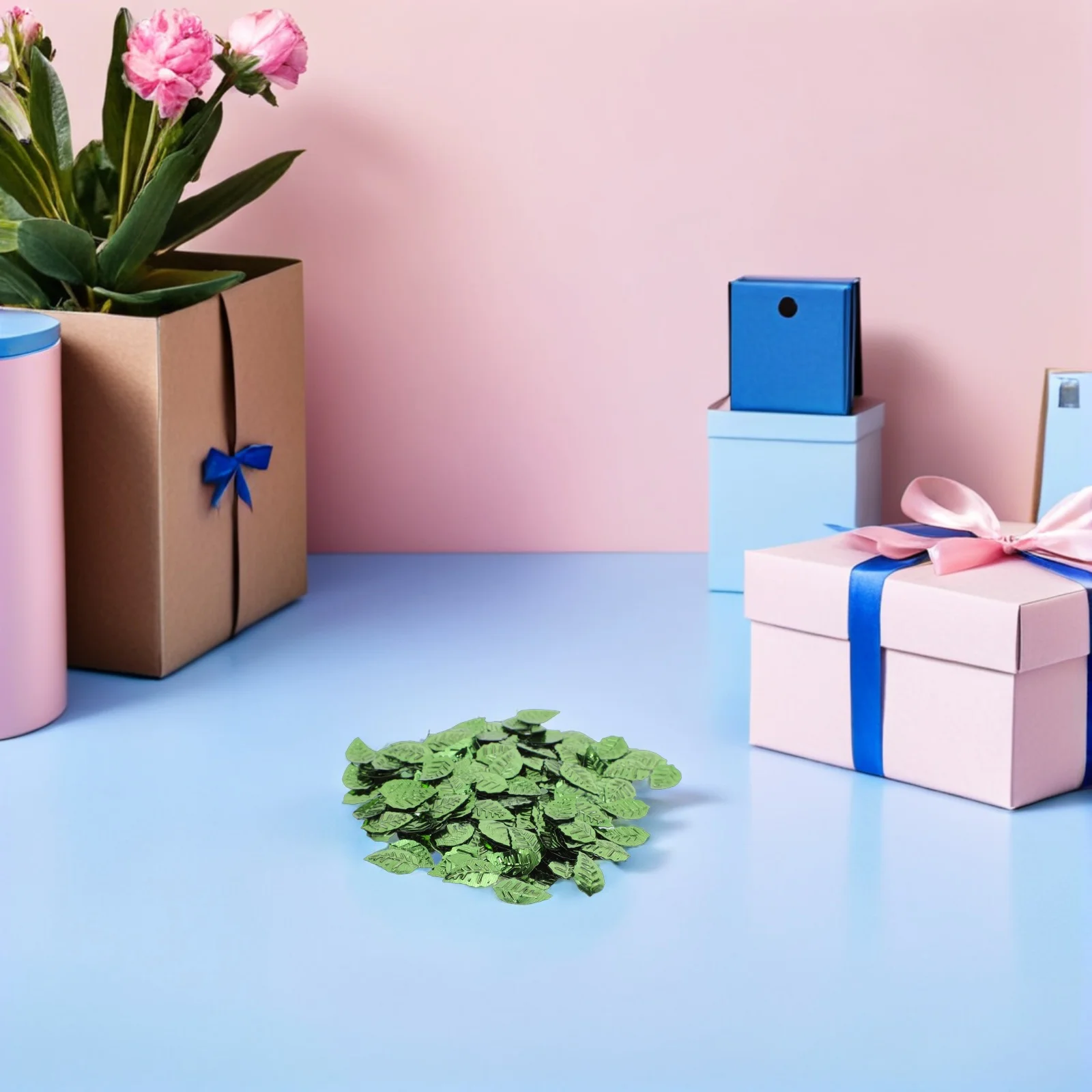 

15G Table Scatter Leaf Confetti Fall Glitter Green Autumn Sequins Sprinkles Centerpiece Christmas Party Decoration Felt Confetti