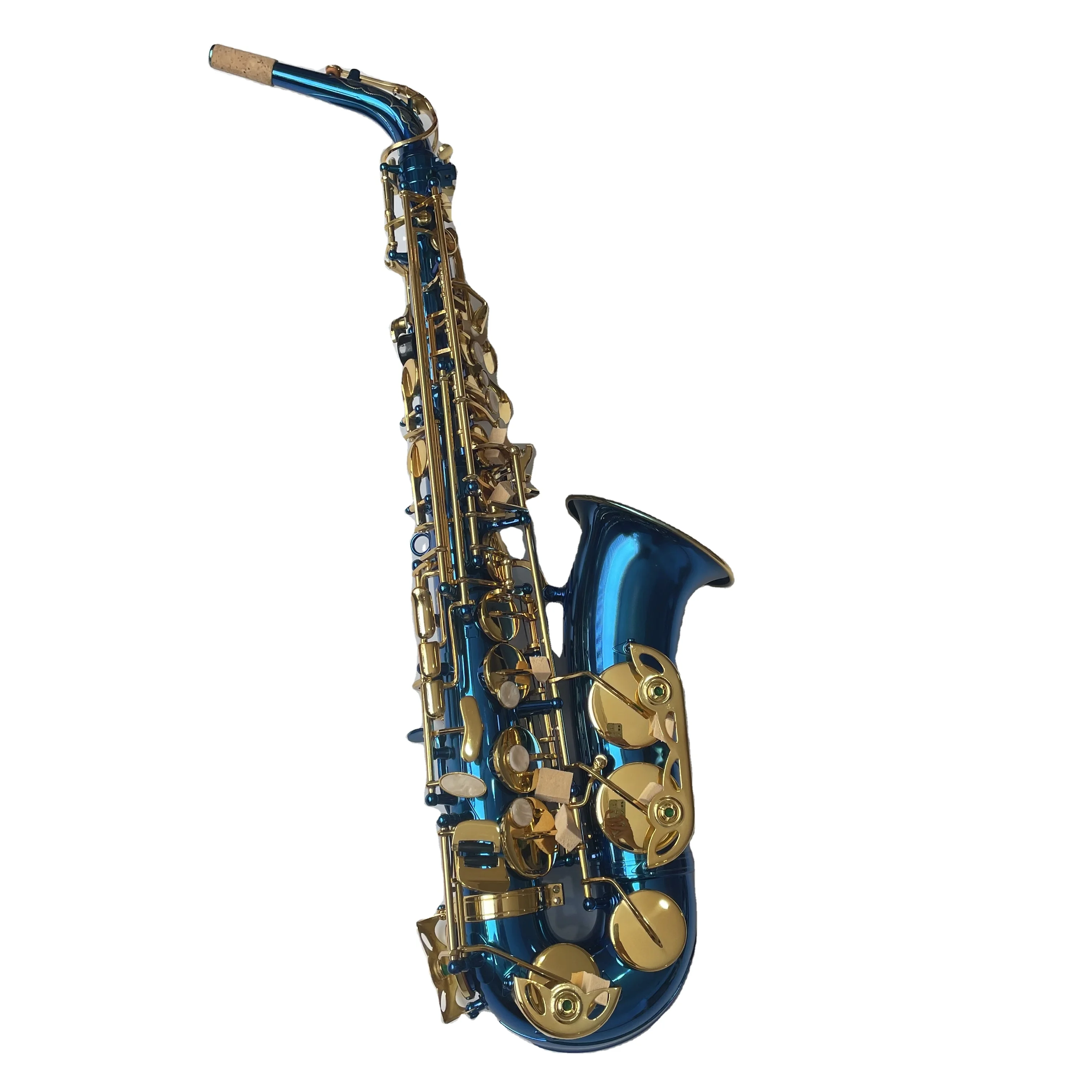 Fast Delivery Blue Eb Saxophone Best Quality Professional Alto Saxophone OEM