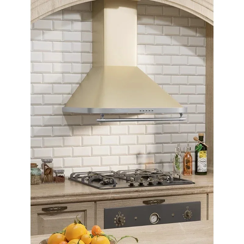 Retro Kitchen Range Hood Household Kitchen Range Hood Apartment Top Suction European Mini Small Smoke Machine