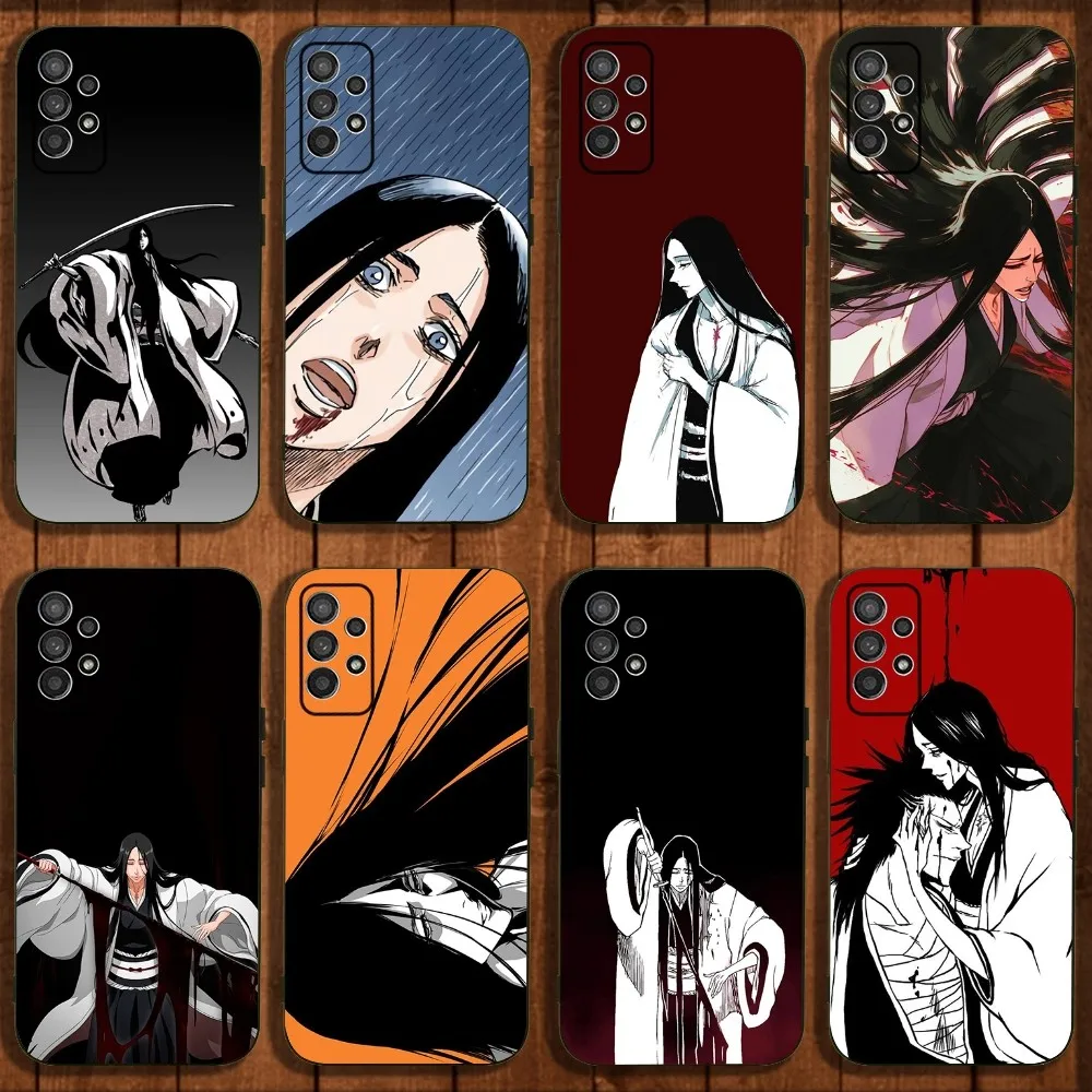 Hrror U-Unohana B-Bleach Comics Phone Case For Samsung Galaxy A13,A21s,A22,A31,A32,A52,A53,A71,A80,A91 Soft Black Cover