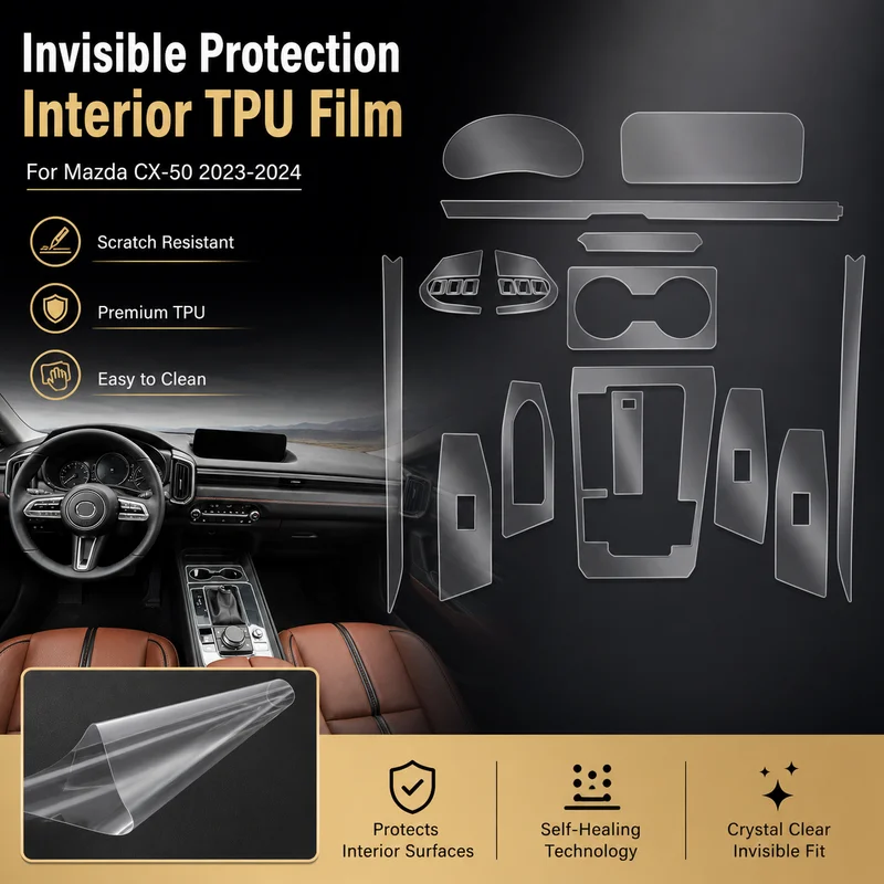 For Mazda CX 50 2023 2024 TPU Film Protective Layer Invisible Interior Scratch Resistant Car Modification Accessories