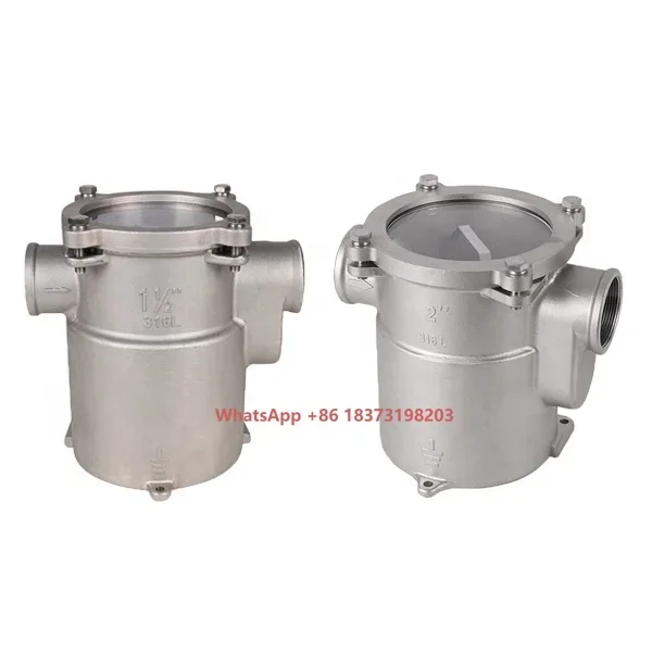 

Морские фильтры для морской воды с боковым входом, из нержавеющей стали, 1-4 дюйма, для неочищенной морской воды, SS316