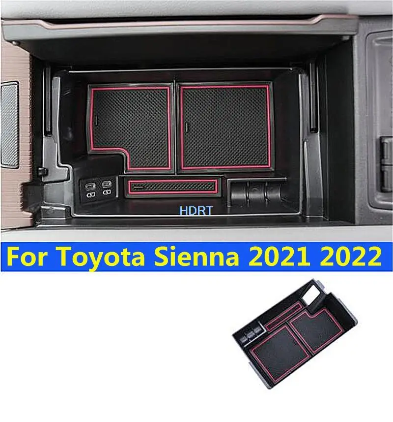 

Подлокотник для Toyota Sienna 2021 2022, Стайлинг автомобиля, контейнер-органайзер для хранения центральной консоли, контейнер-держатель, защитные аксессуары