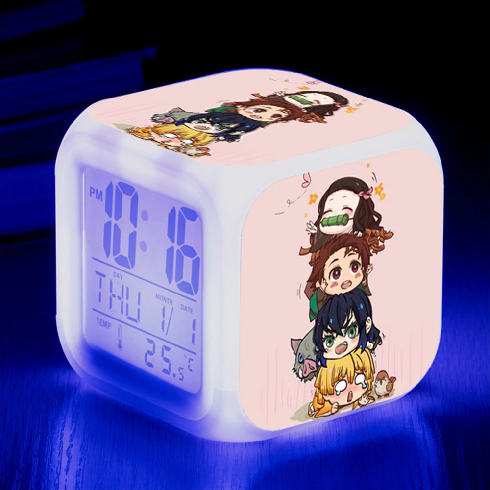 Demon Sayer Kamado Nezuko Agatsuma Zenitsu Tomioka Giyuu การพูดเกินจริง Shinobu Rengoku Kyoujuro Sabito Akaza Alarm Clocks รูปตุ๊กตา
