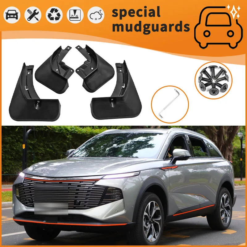 

For 22-23 Haval XY models Mudguards Fender Mudflaps Front Rear Flares Splash Guards Cover Car Accessorie