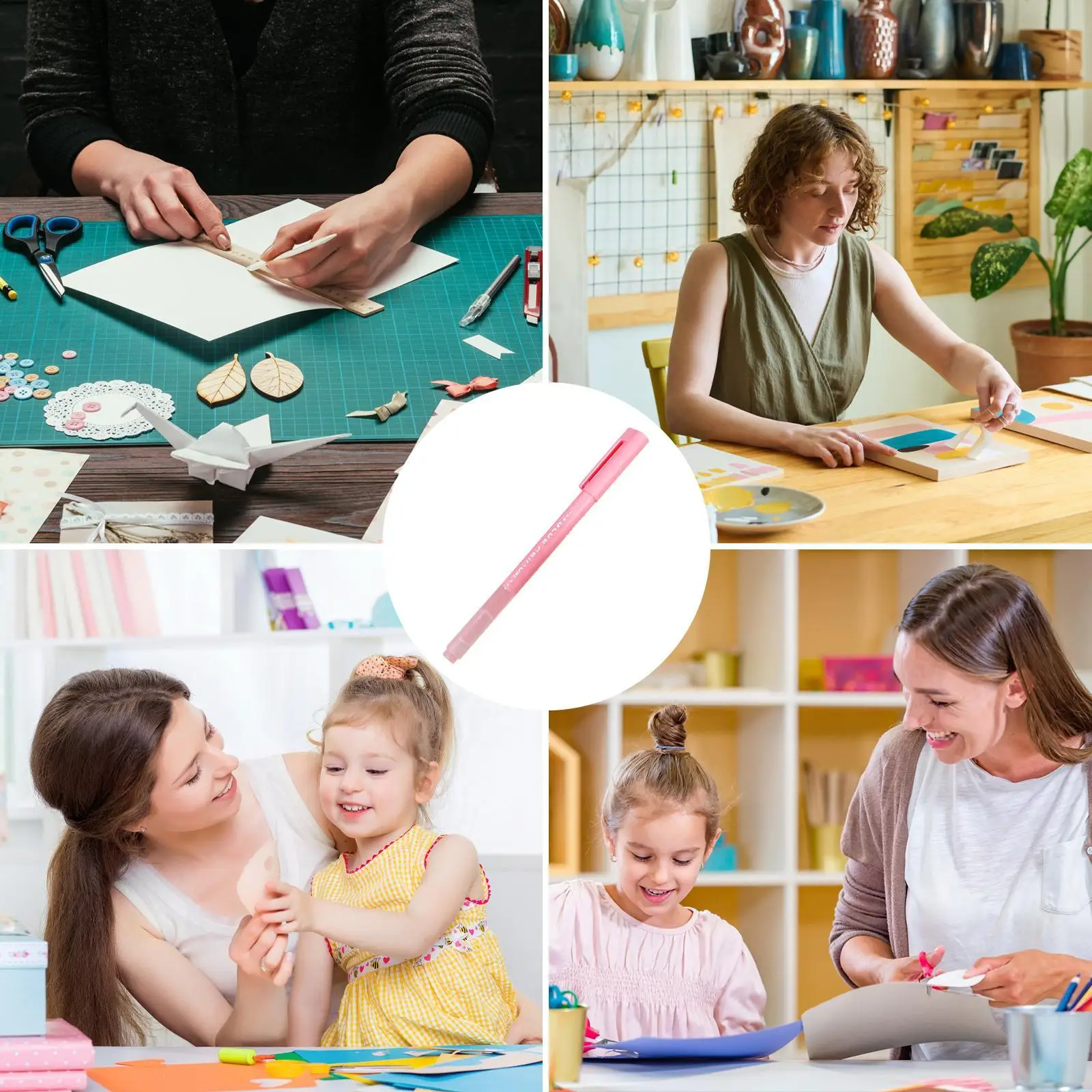 Klebestifte zum Basteln von Papier. Präzises Auftragen von Kleber-Schreibstift. Bastelkleberzubehör für Präzisionskleber und einfache Steuerung. Ideal