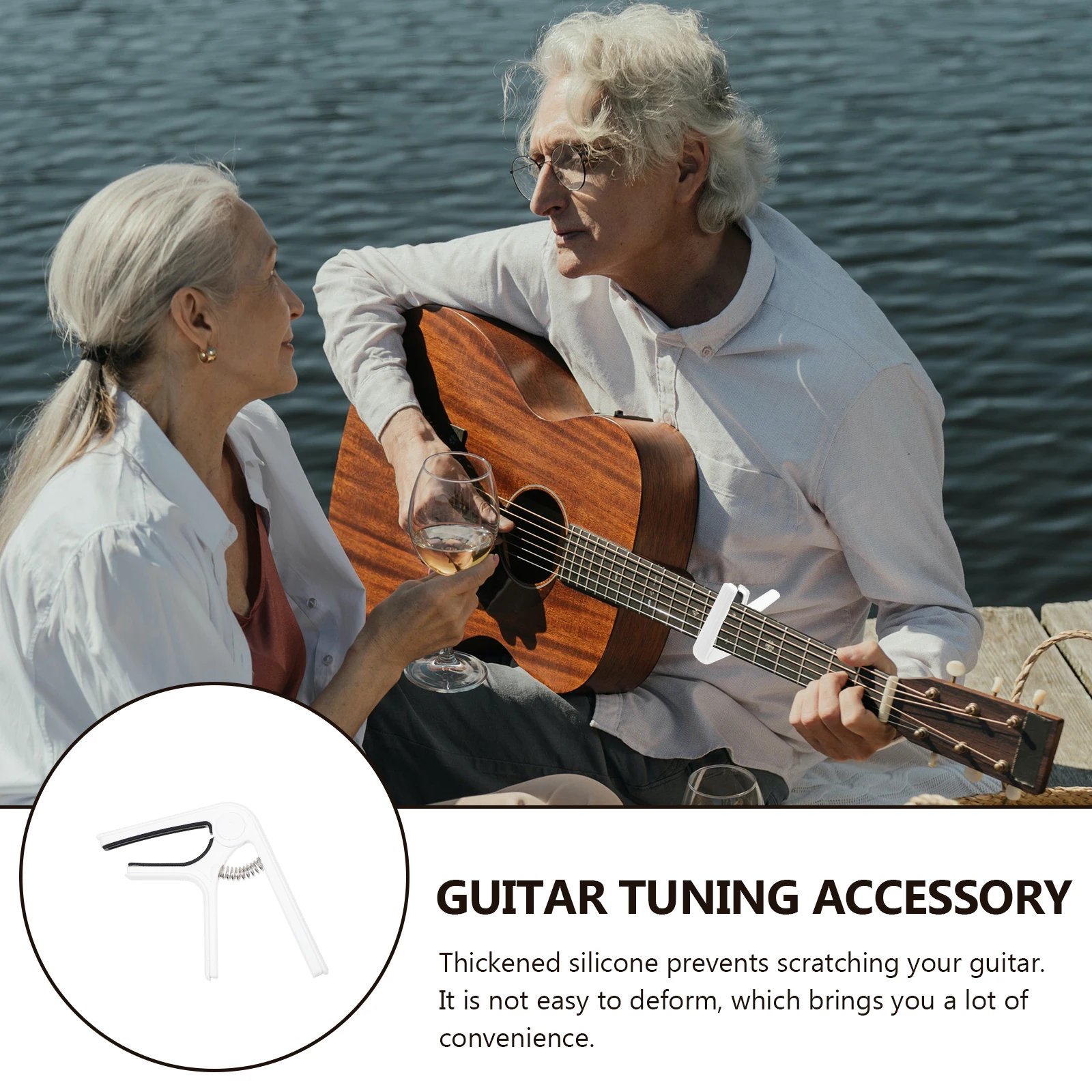 

Capo Guitar Pitch Adjuster Tool Acoustic High Quality Portable Clip Plastic Steel Part Accessory Beginner