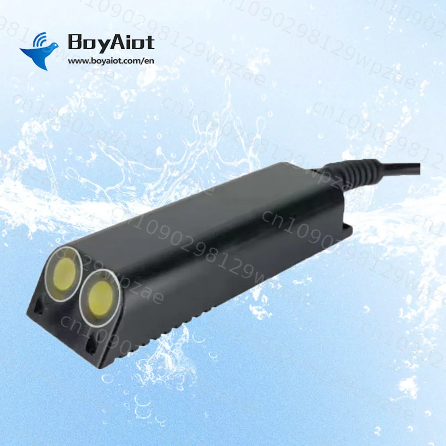 BoyAiot High Precision 0.001m/s Velocity Resolution IP68 Submerged Doppler Ultrasonic Water Flow Sensor River Flow Monitoring