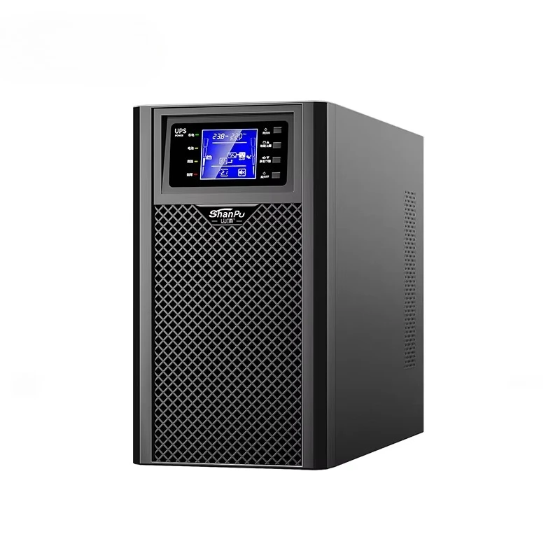 الشركة المصنعة عبر الإنترنت UPS إمدادات الطاقة 3kva/3kw شاشة الكريستال السائل بطارية ليثيوم مرحلة واحدة 110 فولت/220 فولت UPS عبر الإنترنت مع SNMP