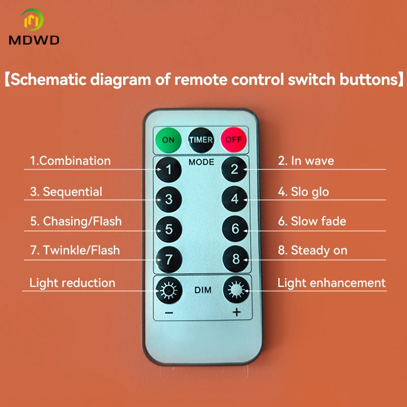 리모컨 전원 공급 장치 세트, 호흡 조명, 수면 시간 조절 가능, 모래 테이블 스위치, 3V
