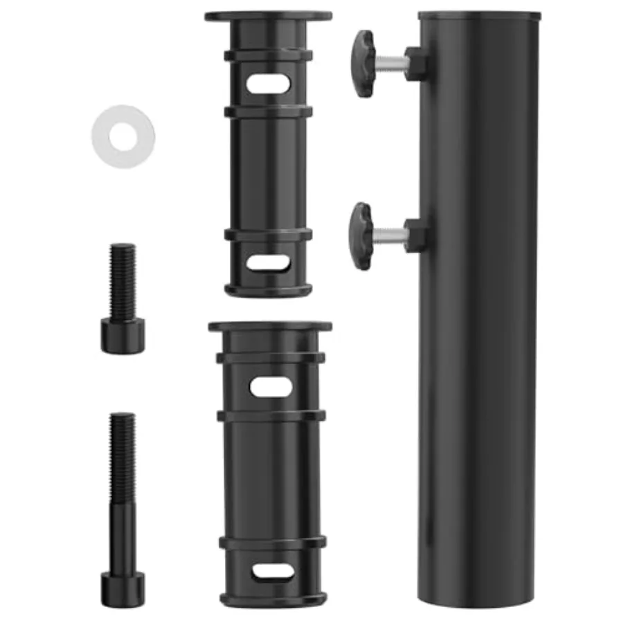 

QZER Umbrella Pole Mount Stand Tube Universal Umbrella Stainless Steel Tube Base Replacement Parts Heavy Duty Umbrella Base Sta