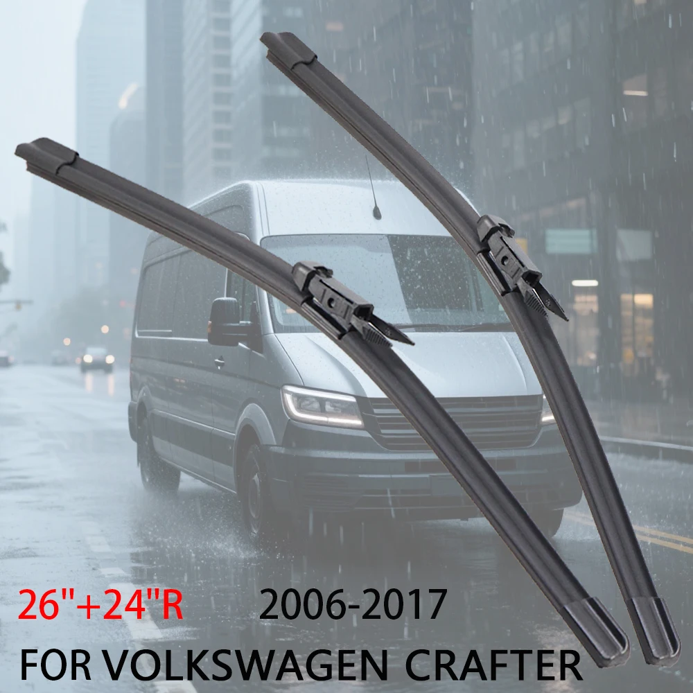Auto Wischer Klinge Für Volkswagen Crafter (SY SZ) 2006-2025 Windschutzscheibe Gummi Refill Frontscheibe Wischer Auto Zubehör