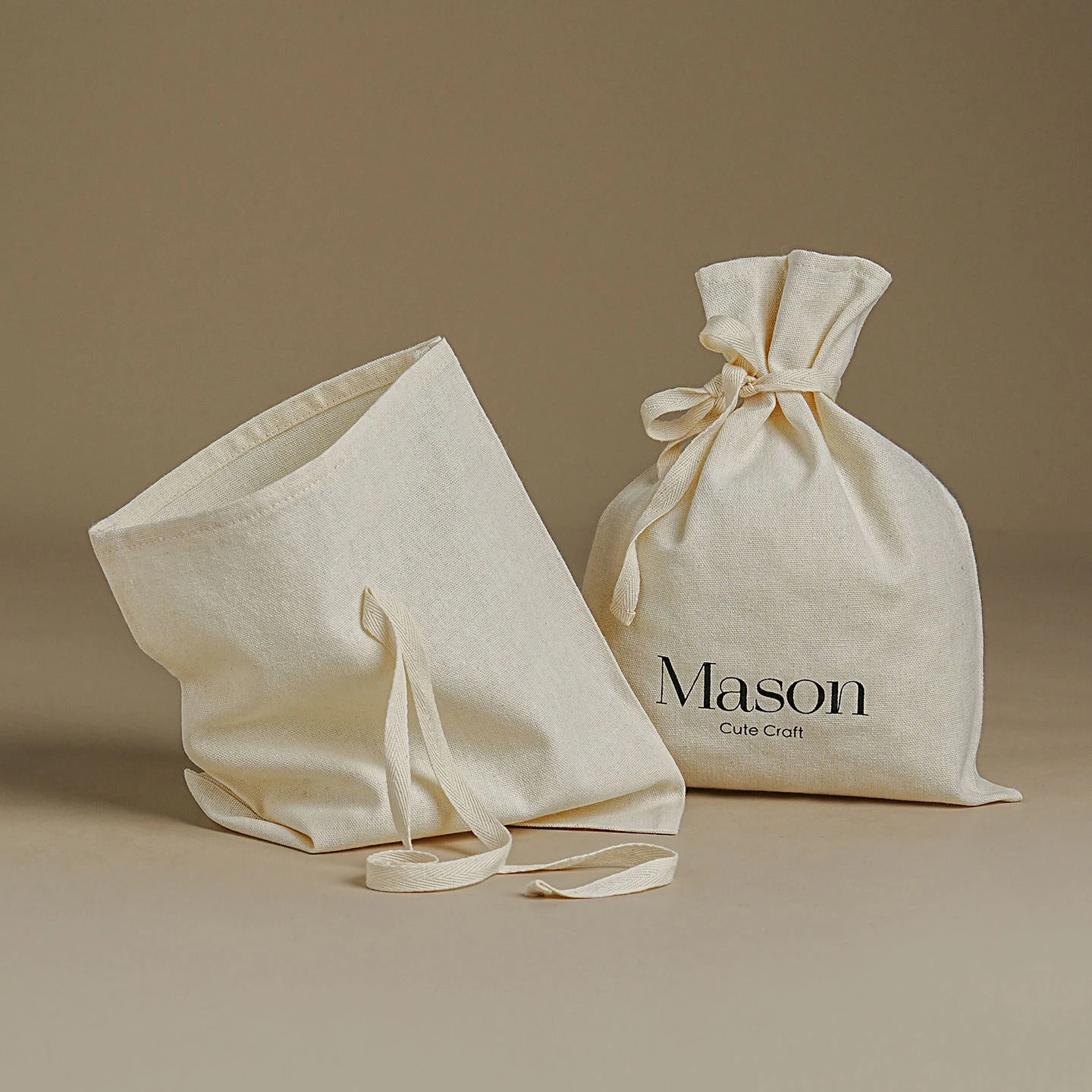Personalized Cotton Drawstring - Luxury Skincare Logo recension och pris