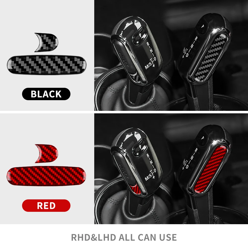 

For Mini Cooper F55 F56 F60 F54 2PC/SET Car Gear Lever Head Sticker Interior Trim Modification Decorative Gear Side Cover