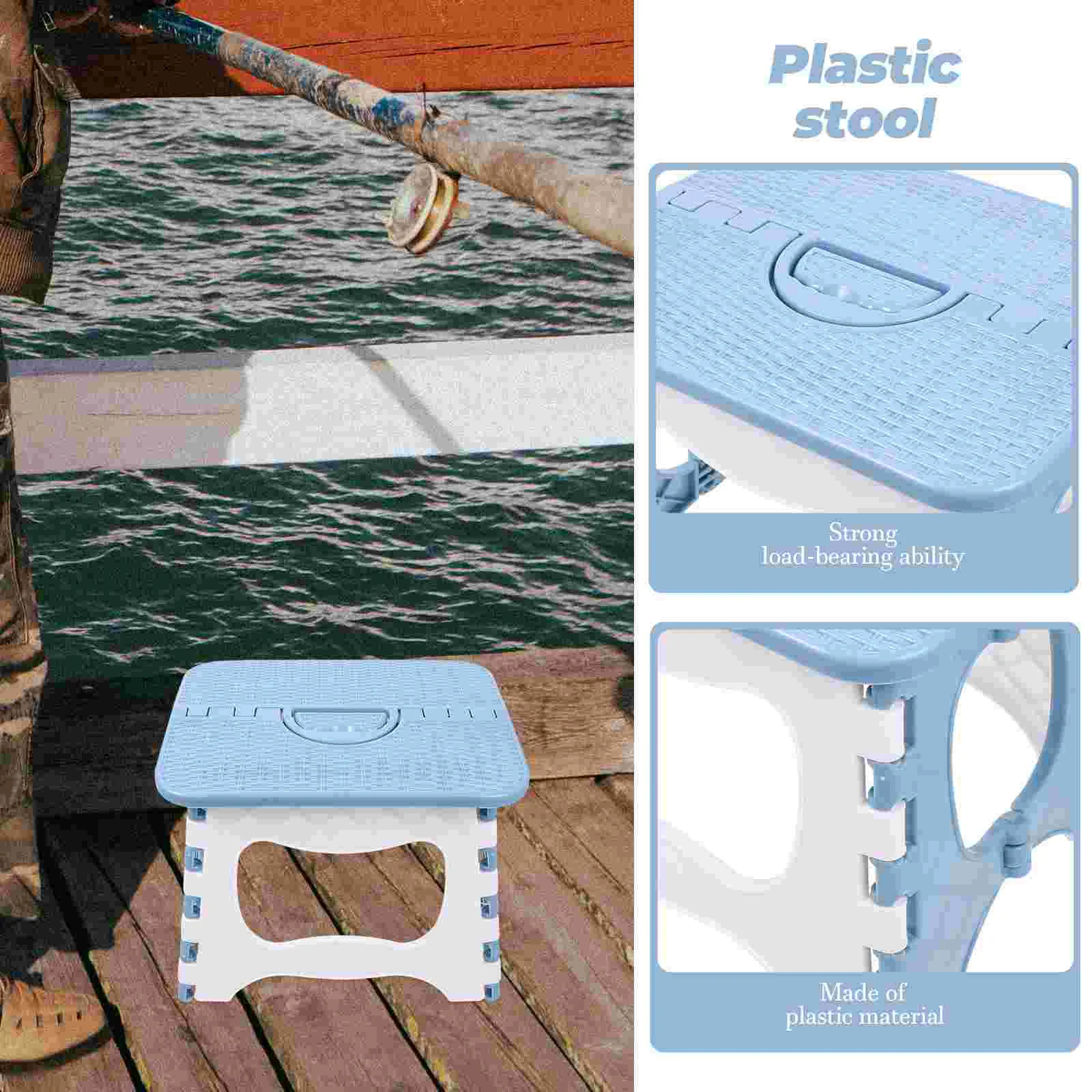 Folding Chairs Kitchen Stepping Stool Home Bathroom Foldable Small Mini Portable Fishing Garden Plastic Toddler Camping Stools