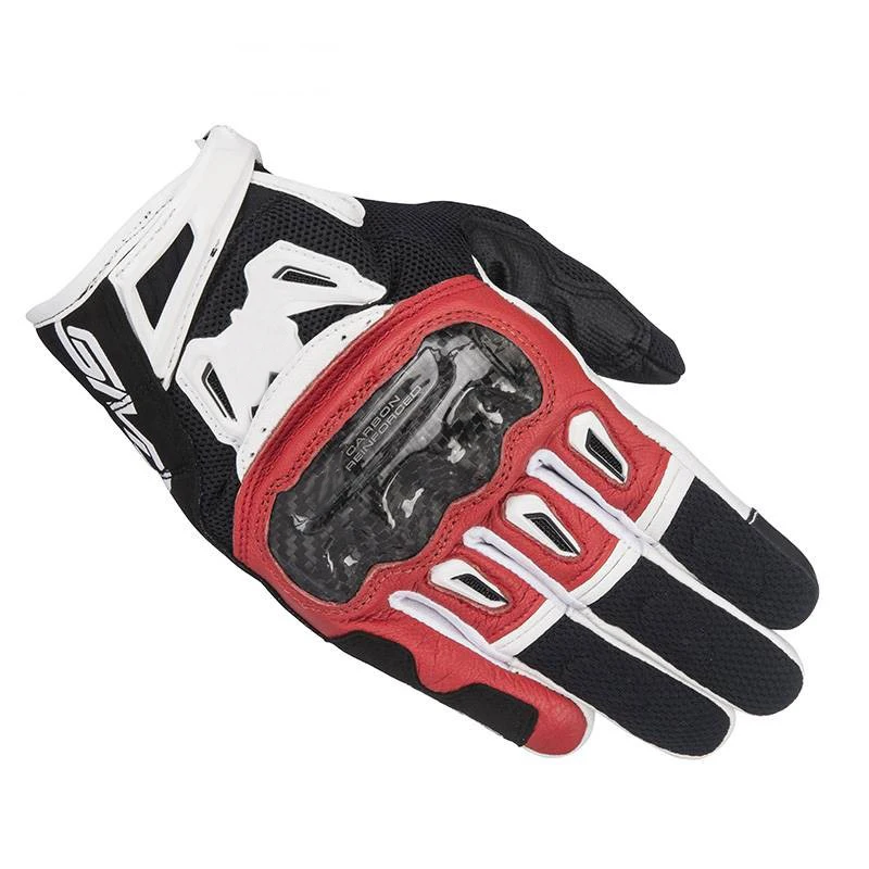 Summer Motorcycle Touch Screen Motorbike Men's Outdoor Road Racing Gloves Carbon Shell Alpines SMX-1 Air V2 Vented Guantes