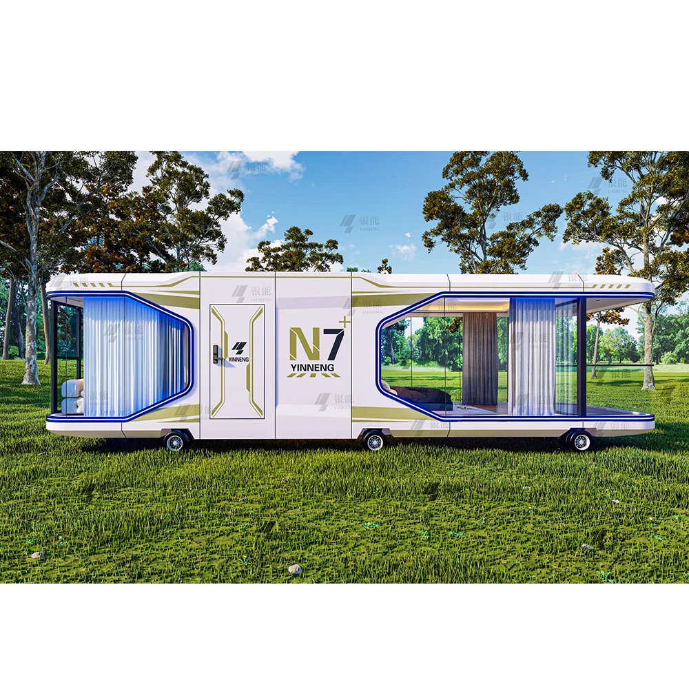 Mobile Home House  Prefabricated Steel Structure Outdoor Office Creative Villa Prefab Houses for Hotel