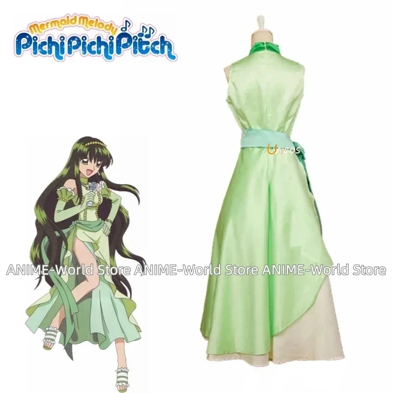 x;3,c'5\b/《Custom size》Anime Melody Pichi Pitch Toin Rina Dress Cosplay Costume With Gloves Prop necklace Suit 5'g,7\j'8/ view 3