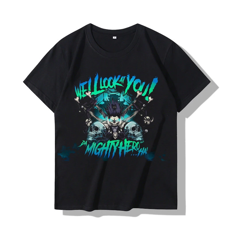Sommer Neues World of Warcraft Kurzarm-T-Shirt Sommer Allianz Tribal Klassiker WOW Perimeter Herren und Damen Baumwolle Halbarm – Detail 7