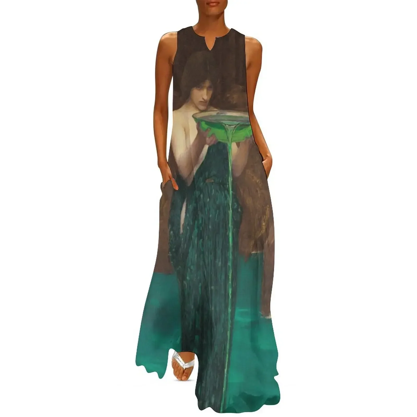

John William Waterhouse - Circe Invidiosa1892 Long Dress Elegant gown luxury dress woman dress