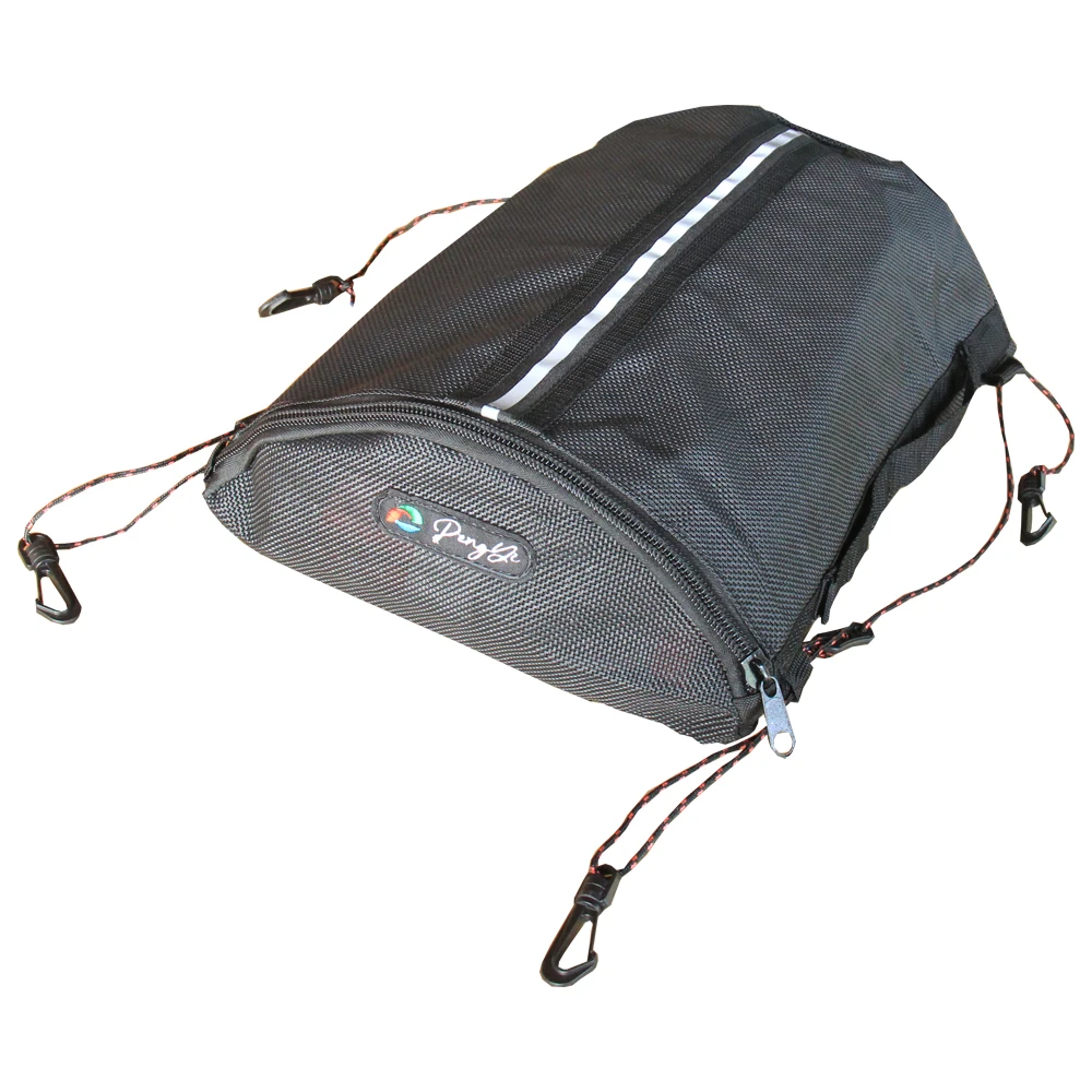 Kayak Mesh Storage Bag, Paddle Board Deck Bag with Reflective Strips, Waterproof, Surfboard, Boat, Canoe