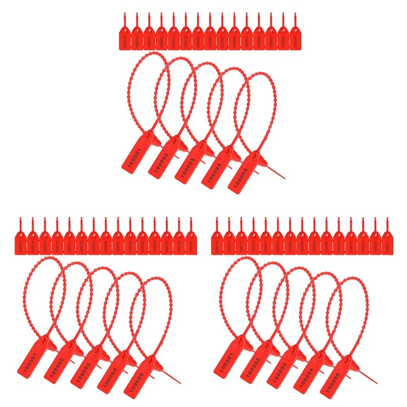 3000 Pcs Plastic Tamper Seals Fire Extinguisher Tags Security Tags Seals Safety Numbered Zip Ties Labels