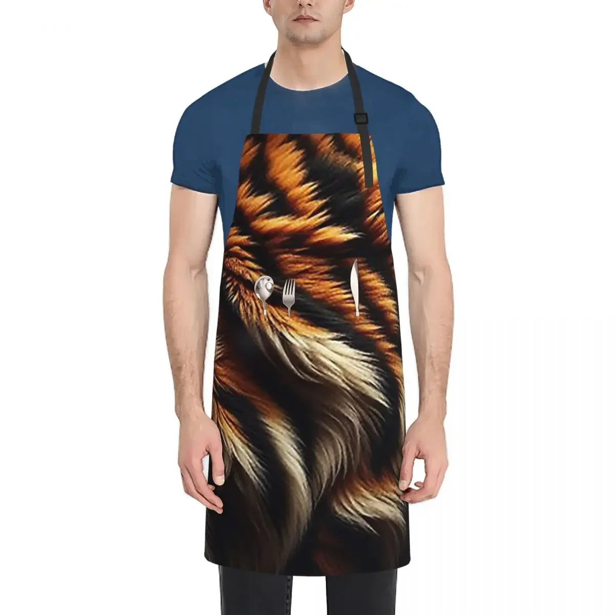 

Фартук с принтом бенгальского тигра, фартук с принтом дикой природы, фартук для шеф-повара, приготовления пищи, выпечки, нагрудник, кухонный сарафан для чистки для женщин и мужчин, живопись