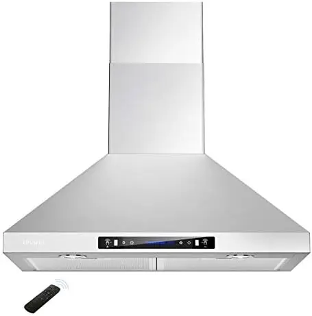 30 polegadas, conversível sem dutos/dutos, exaustor de cozinha de 780 CFM, filtro de malha de alumínio