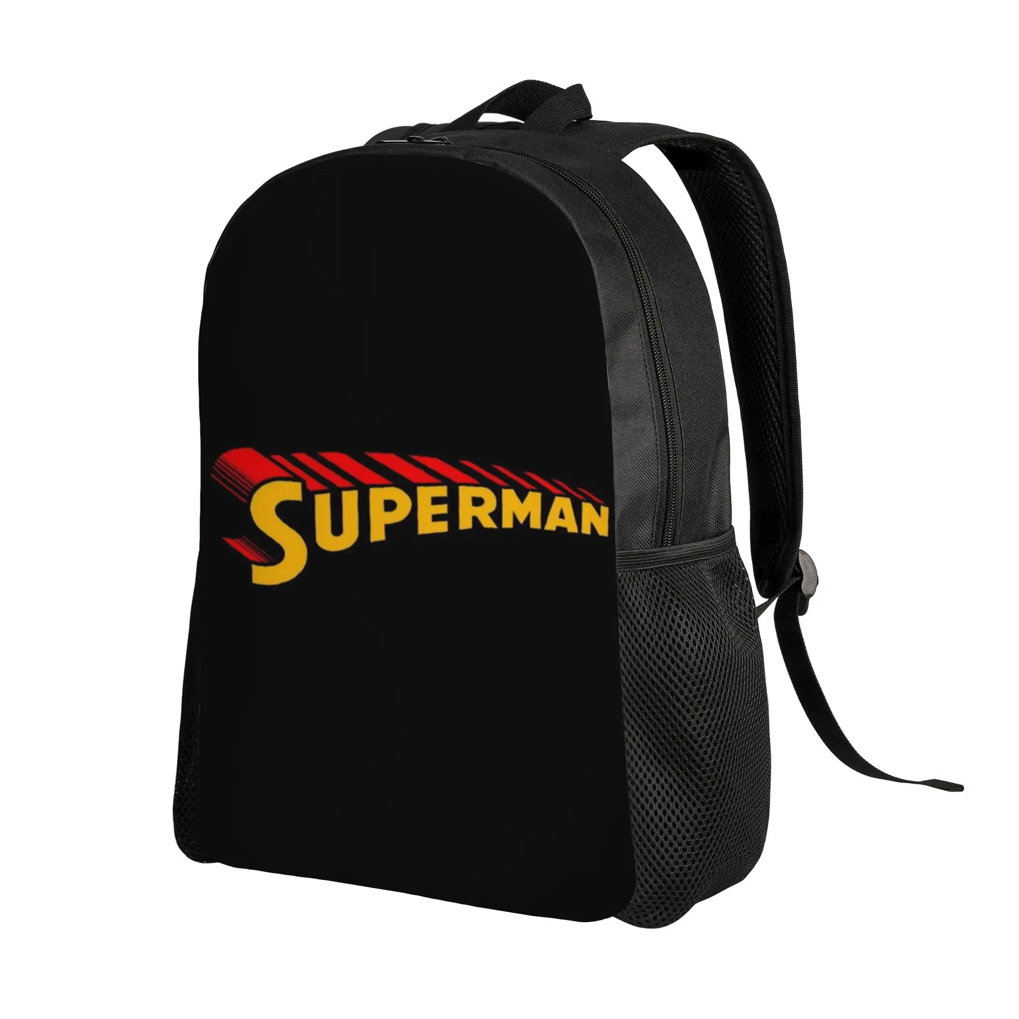 Back to school season High Street Retro Text Superman Logo Graphic Rucksack  Female Backpack