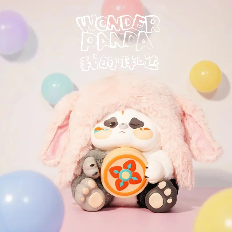 Ciaoka Genuine My Fat Dunhuang Happy Travel Blind Box Plush Cute Panda Doll in Stock Ornament Keychain Birthday Toy ChildrenGift