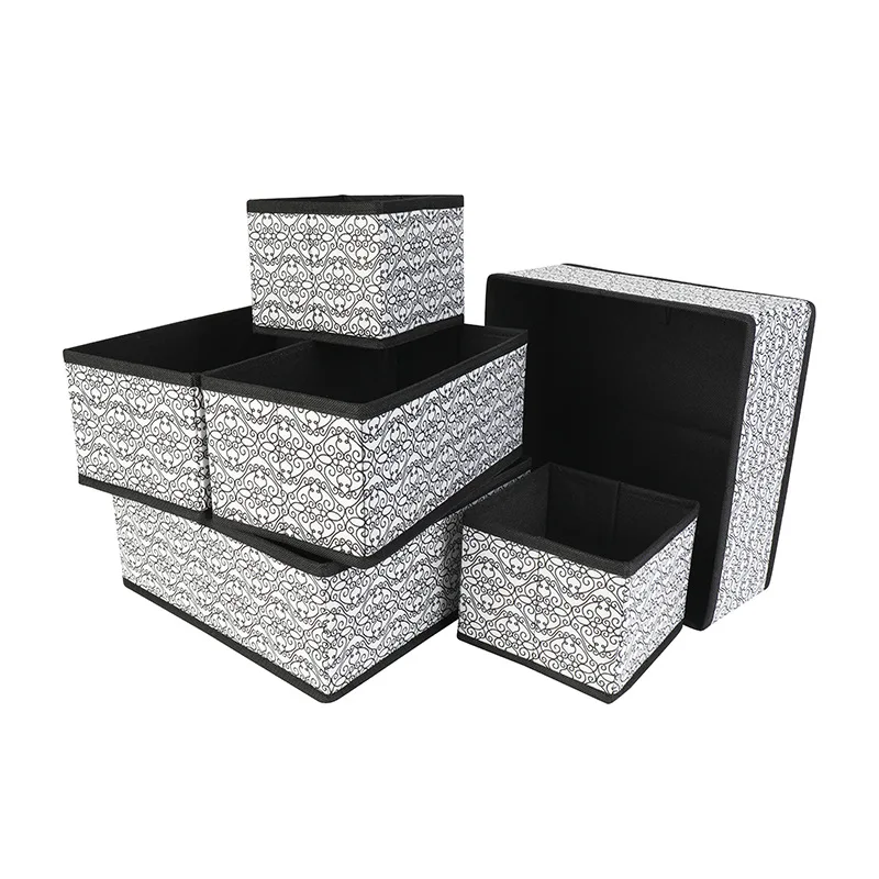 

New arrivals Foldable And CEO-friendly Storage Boxes Underwear Divider Closet Organizer Interior For Ties Socks Shorts Bra