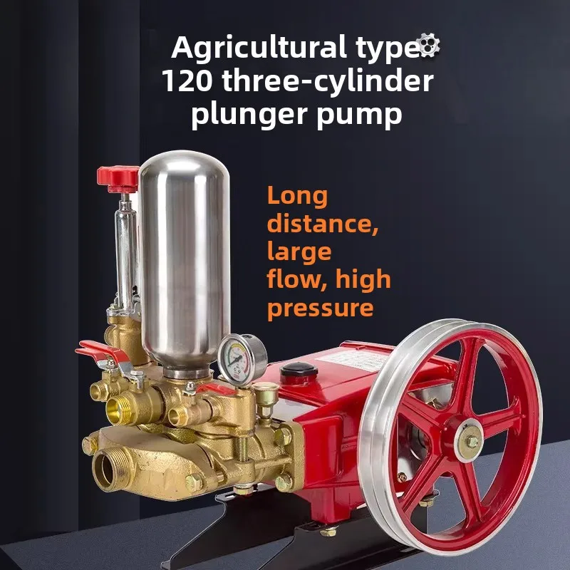 120 Type Diesel Engine Water Pump High Pressure Three Cylinder Piston Pump Large Flow Remote Sprayer for Agricultural Use