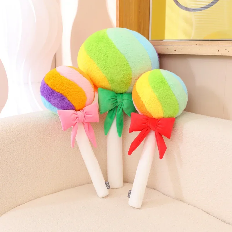 Creative Rainbow Candy Pillow Fairy Tale World Children and Girls Gift Colorful Candy Plush Toy