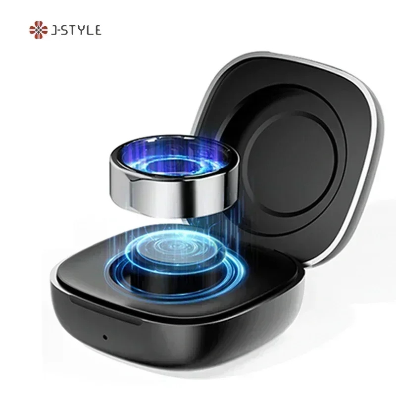 J-Style 2301B Bluetooth VO2 Max Smart Ring For Men Women Couple IOS Android Phone With Fitness Sleep Health Tracker Monitor 2024