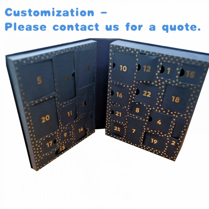 

custom.Handmade Advent Calendar Box with Matt/Glossy Lamination and Coating