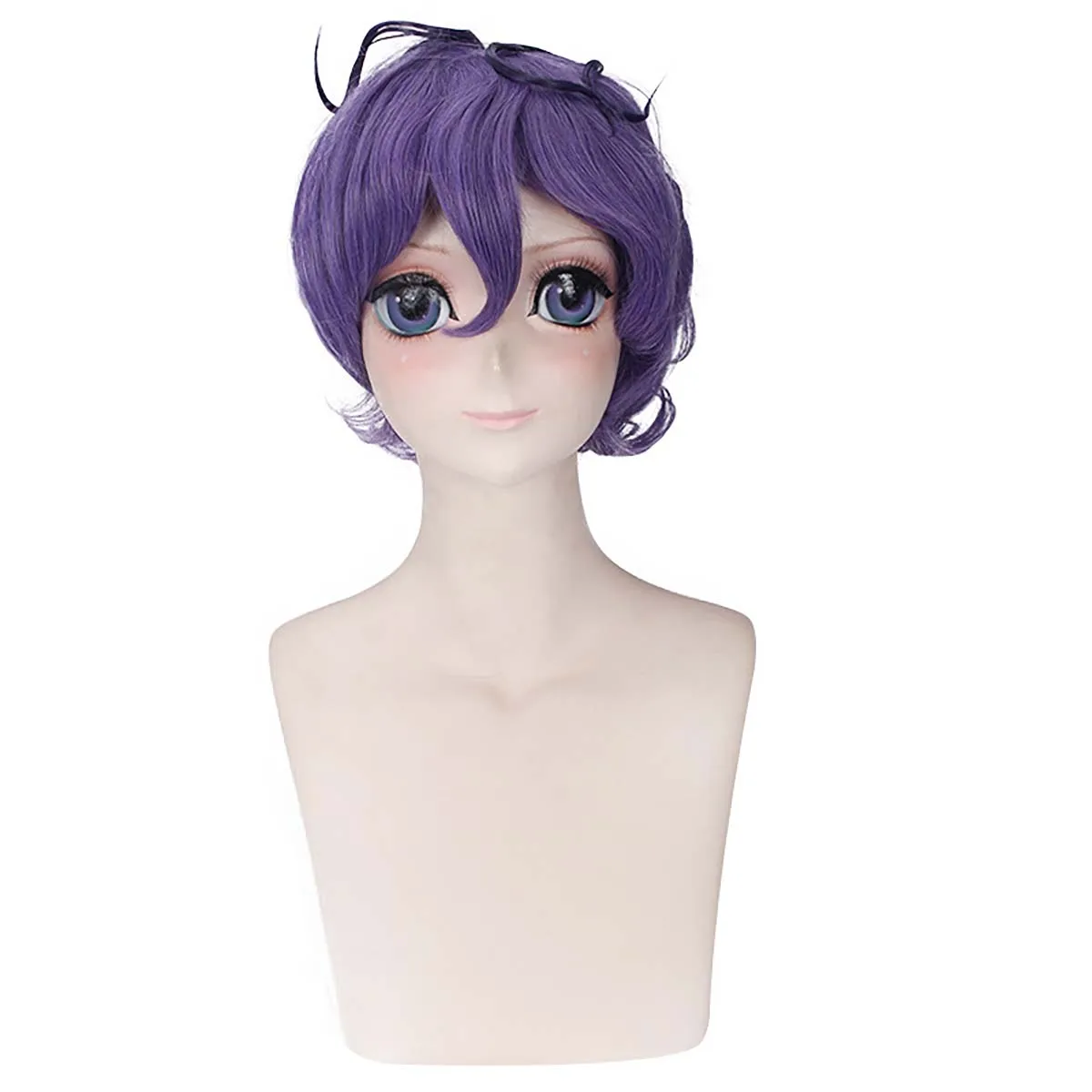 Halloween party Men 2025 New Game ib garry cosplay short purple hair wig