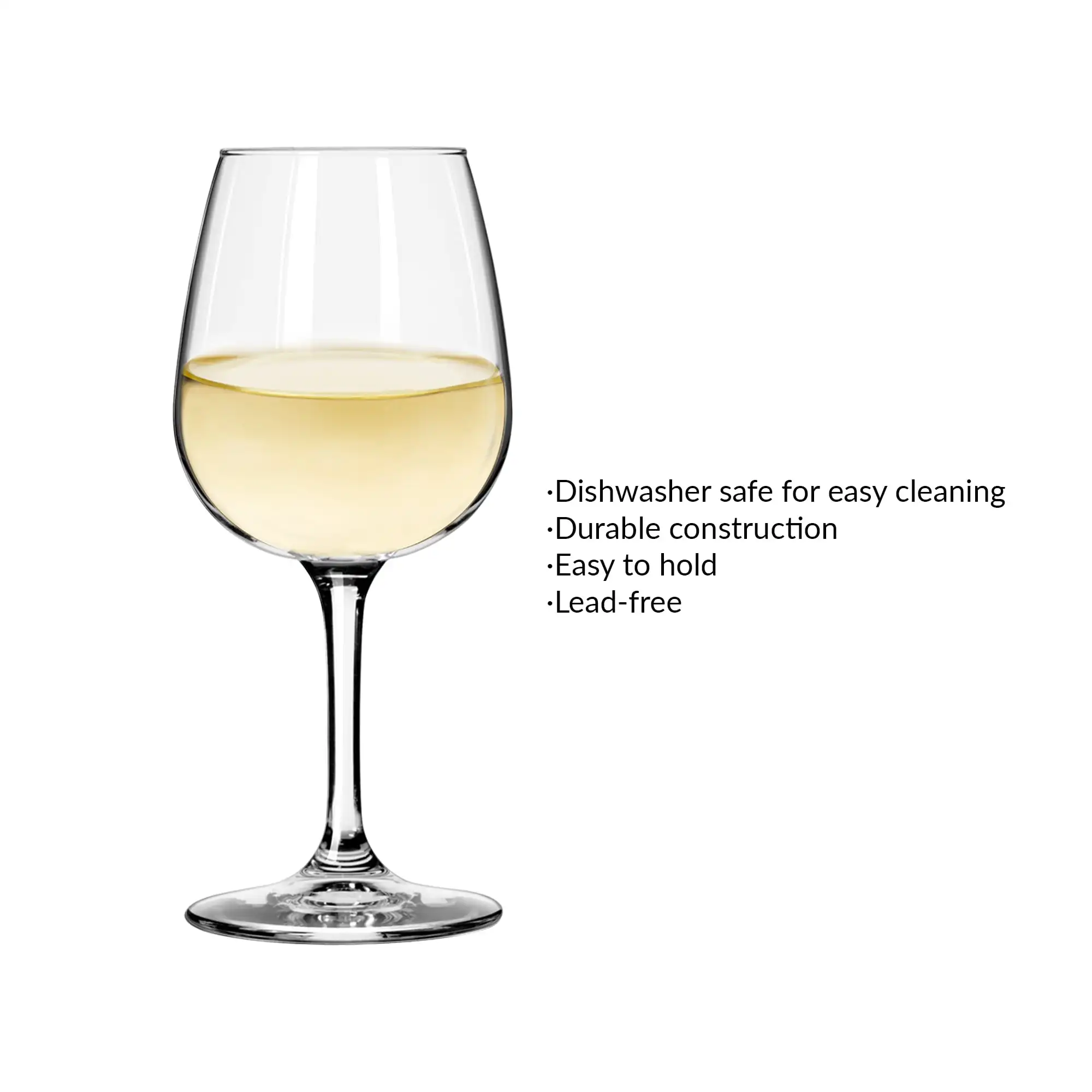 (4 pack) Mainstays Alto 12.75 oz Wine Glass for Everyday Use