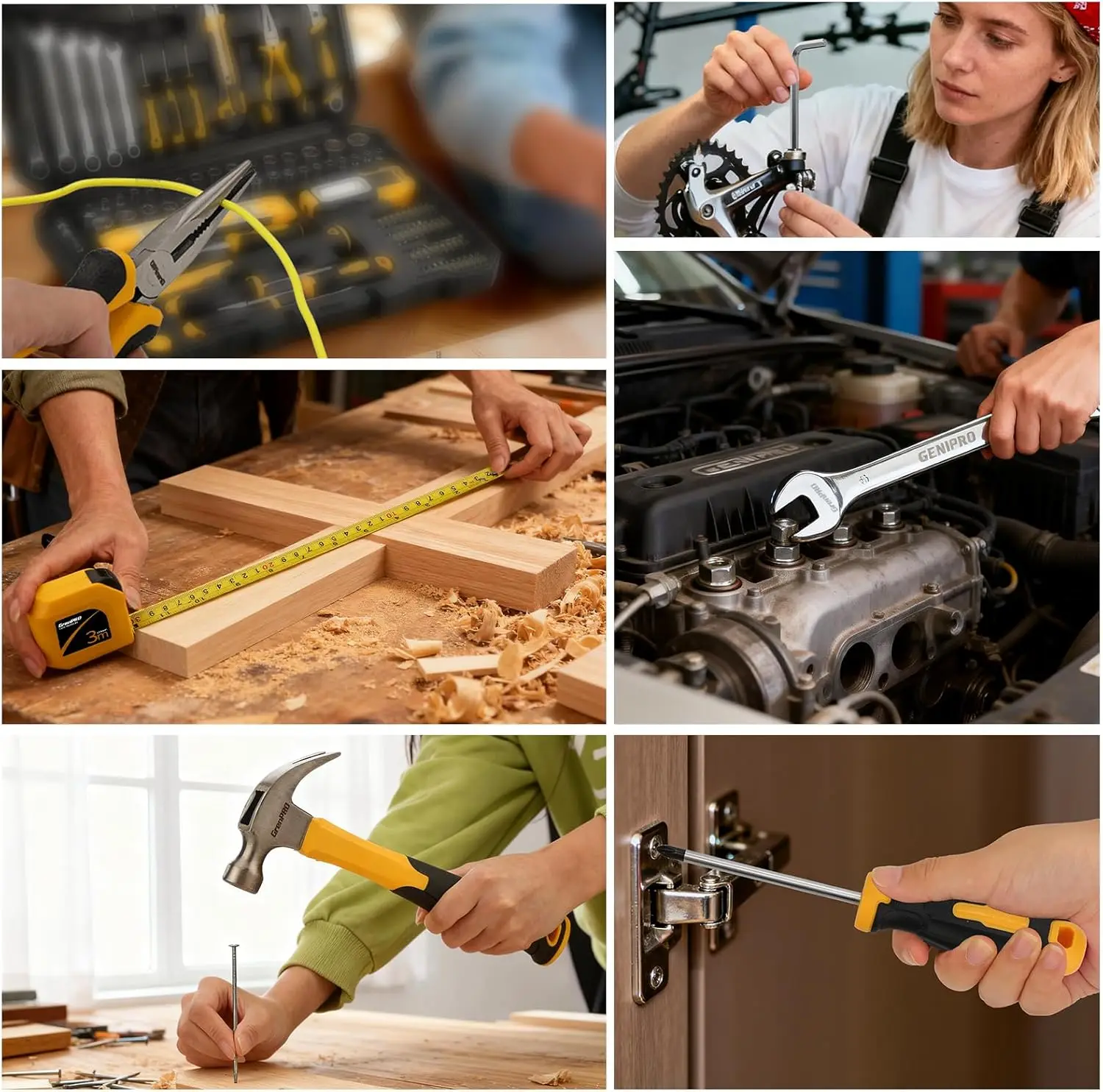 219PCS Tool Set Tool Kit For Home, Car Motorcycle Automotive Basic Dorm Starter Household Hand Tool Kits, Mechanics Tools Set