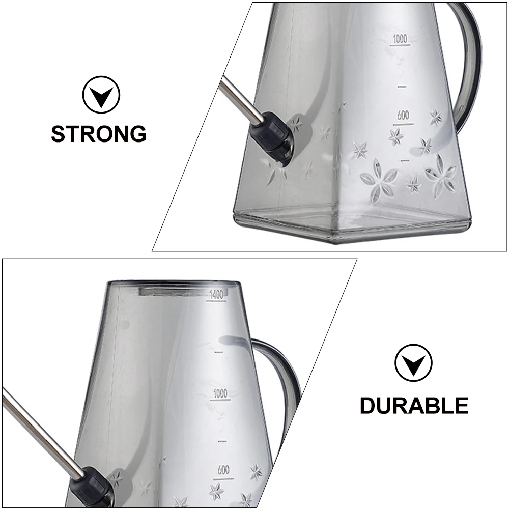 

Plastic Stainless Steel Watering Can Lightweight Ergonomic Handle Plants Gardening Sprinkler Pot Kettle Tools