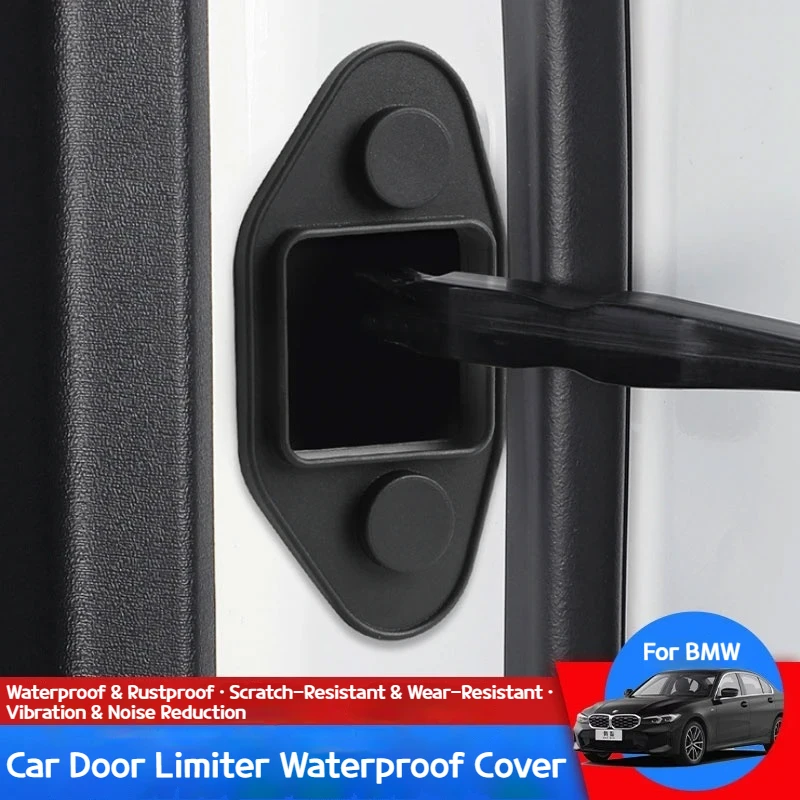 For BMW 3 5 4 7 Series G20 G30 G60 G26 G70 Door Limiter Rust Proof Protector Latch Sticker Limiting Stopper Door Lock  Cover