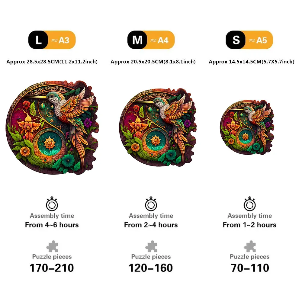 성인을 위한 새 나무 퍼즐, 독특하게 불규칙한 동물 모양의 나무 직소 퍼즐 스트레스 해소 장난감, 최고의 크리스마스 선물