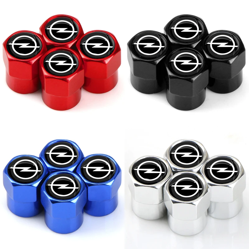 4Pcs Car Valve Caps Wheel Tires Air Tyre Stem Protective Cover For Opel Astra G H J F K Insignia Vectra C D Zafira Antara Corsa